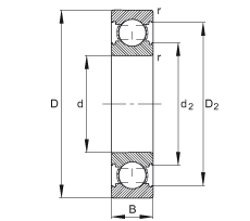 S 6202-C, ăȲYC  DIN 625-1 ˜ʵҪߴ