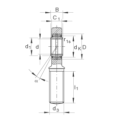 US GAL45-DO-2RS,  DIN ISO 12 240-4 ˜ݼySoɂȴܷ