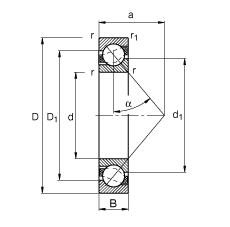 ǽ|S 7321-B-MP,  DIN 628-1 ˜ʵҪߴ磬|  = 40
