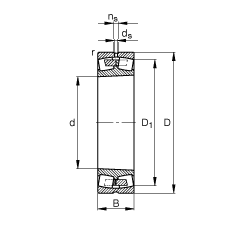 {ĝLS 23296-K-MB,  DIN 635-2 ˜ʵҪߴ, FףF 1:12