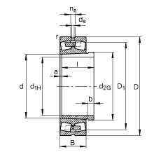 {ĝLS 23952-K-MB + AH3952G,  DIN 635-2 ˜ʵҪߴ, F׺ж