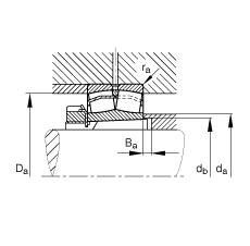 {ĝLS 22326-E1-K-T41A + H2326,  DIN 635-2 ˜ʵҪߴ, F׺;o